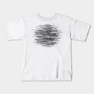 circle geometric lines Kids T-Shirt